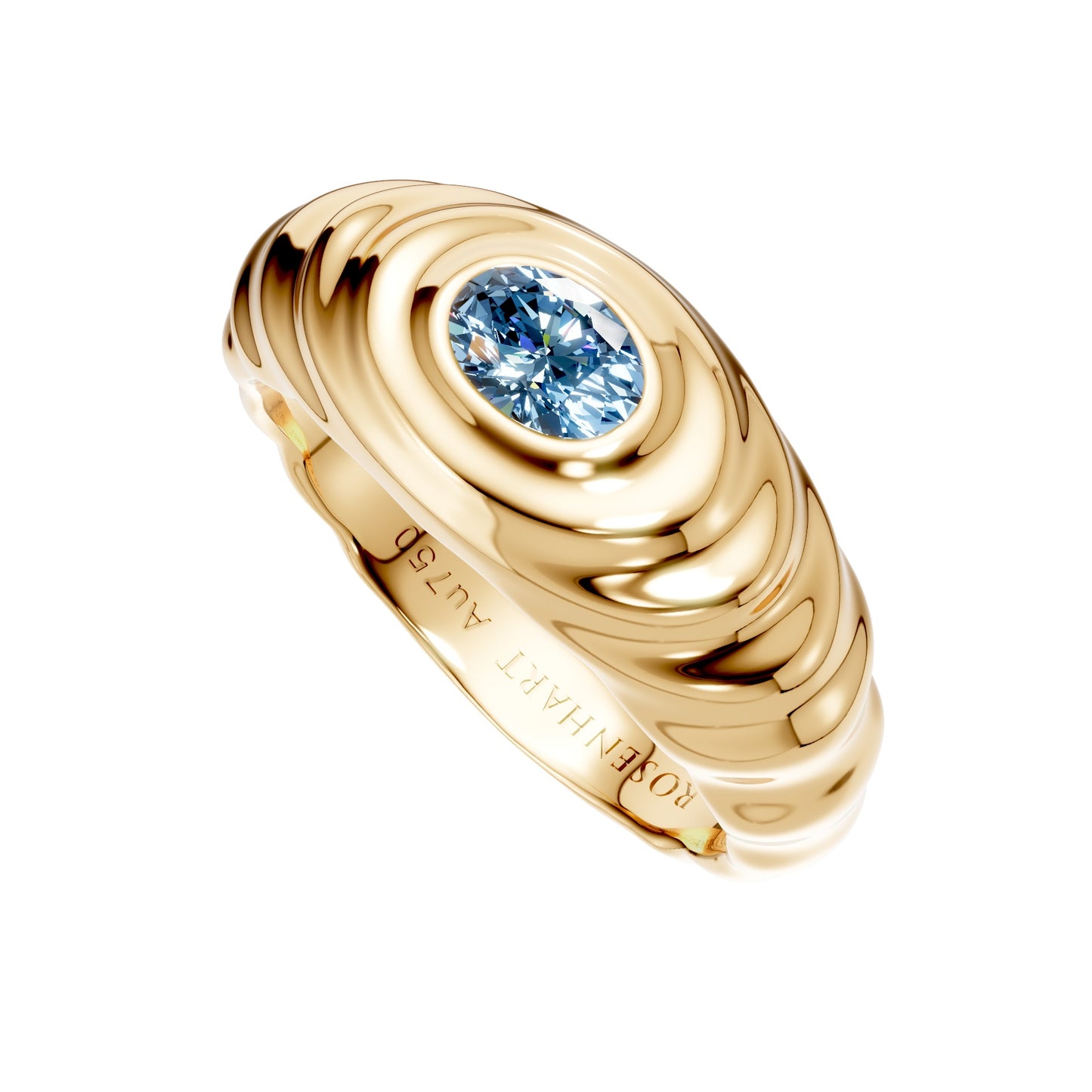 LIQUID GINA - OR JAUNE DIAMANT BLEU