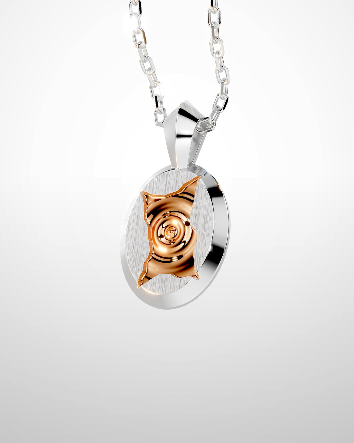 Meredith No. 1 Silver and Rose Gold Plated — front view