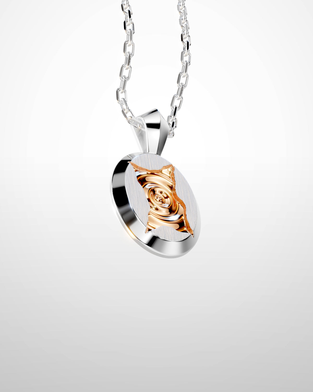 Meredith No. 1 Silver and Rose Gold Plated — side view