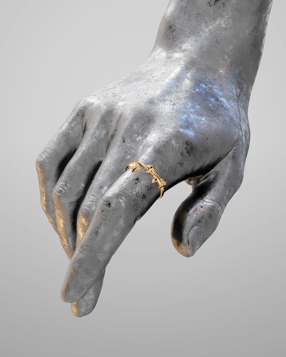 Azalée No. 1 Yellow Gold — worn on hand